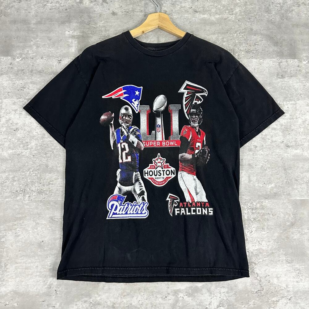 2017 Patriots vs Falcons Football Super Bowl T-shirt S
